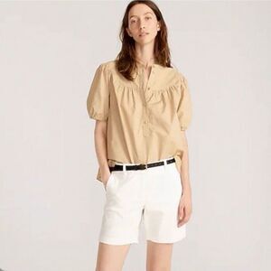 J. Crew 7" stretch chino short in White Size 12 NWT H5809